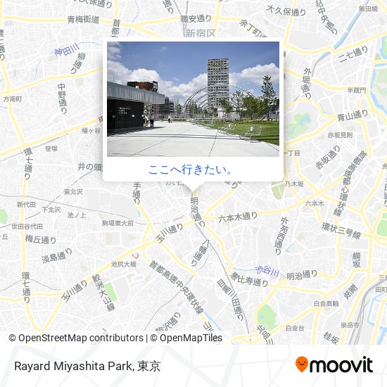 Rayard Miyashita Park地図