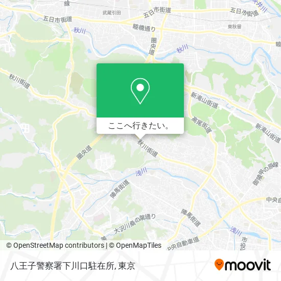 八王子警察署下川口駐在所地図