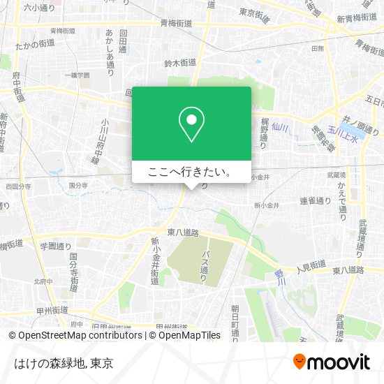 はけの森緑地地図