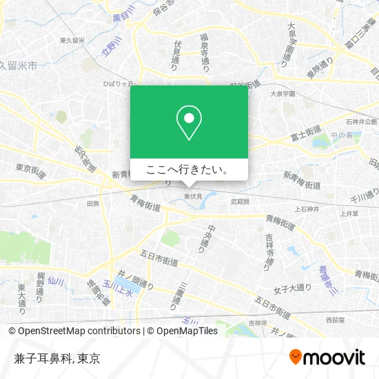 兼子耳鼻科地図