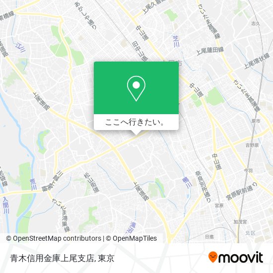 青木信用金庫上尾支店地図