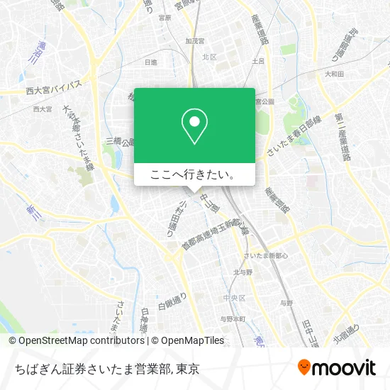 ちばぎん証券さいたま営業部地図