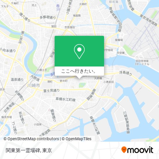 関東第一霊場碑地図