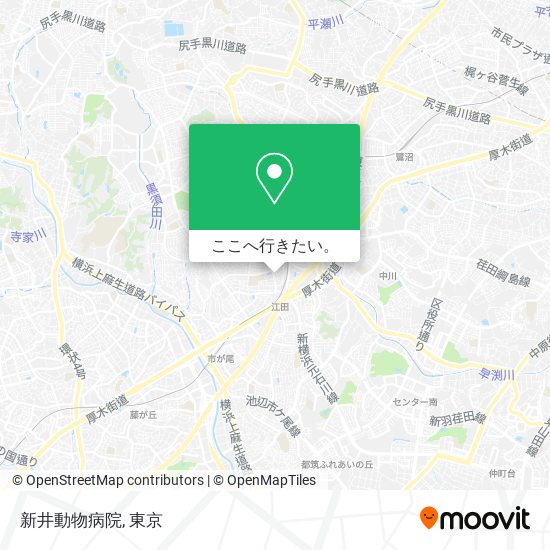 新井動物病院地図