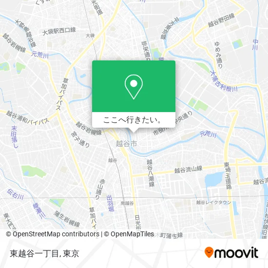 東越谷一丁目地図