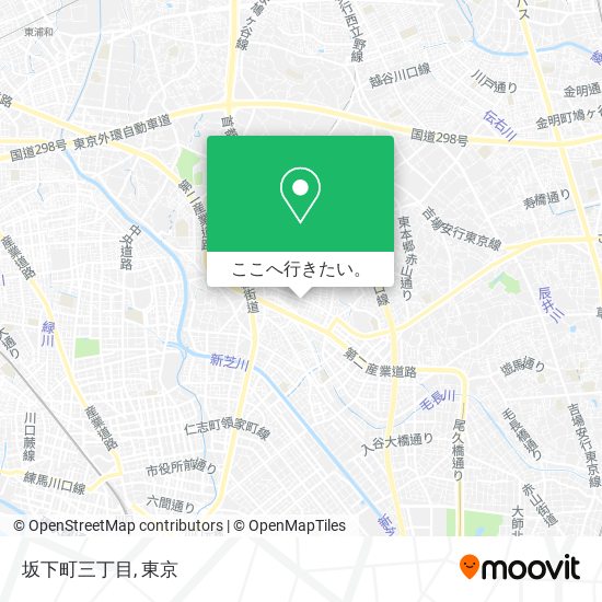 坂下町三丁目地図