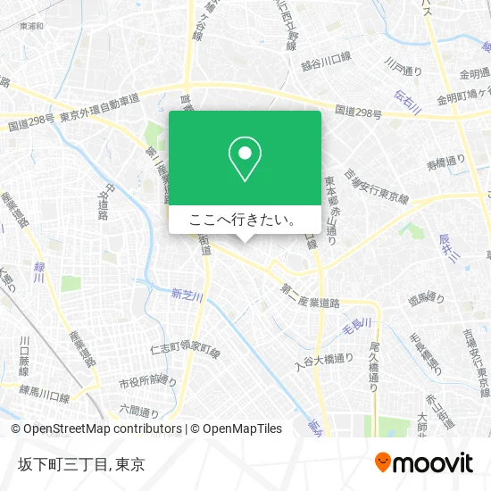 坂下町三丁目地図
