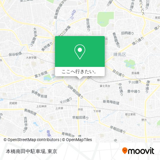 本橋南田中駐車場地図