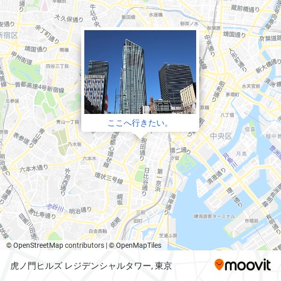 虎ノ門ヒルズ レジデンシャルタワー地図