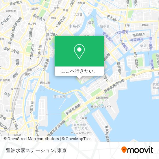 豊洲水素ステーション地図