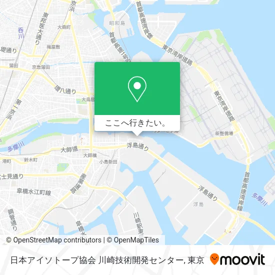 日本アイソトープ協会 川崎技術開発センター地図