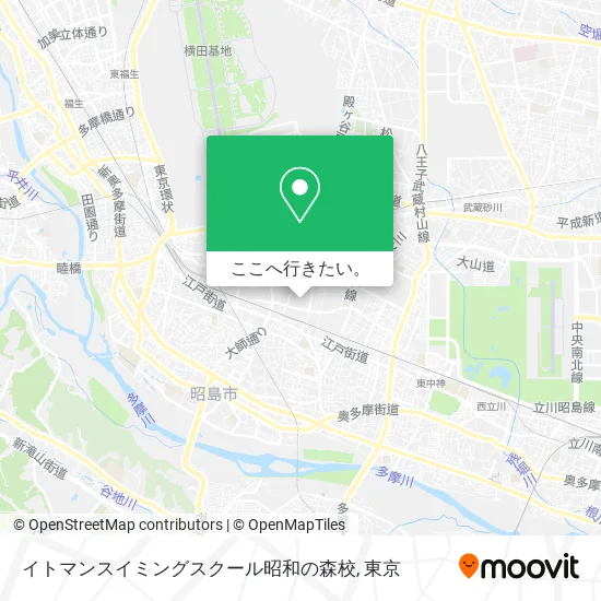 イトマンスイミングスクール昭和の森校地図