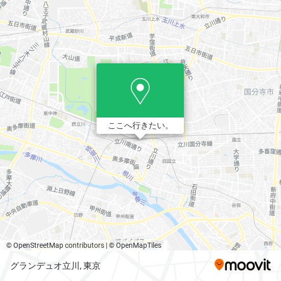 グランデュオ立川地図