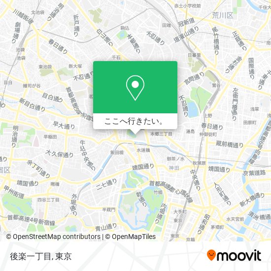 後楽一丁目地図