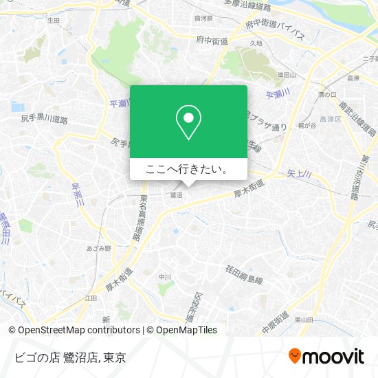 ビゴの店 鷺沼店地図