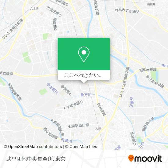 武里団地中央集会所地図