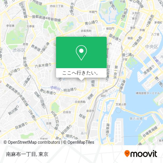 南麻布一丁目地図
