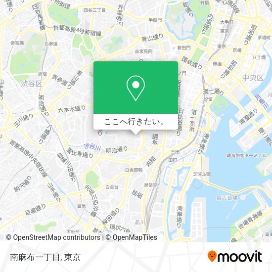 南麻布一丁目地図