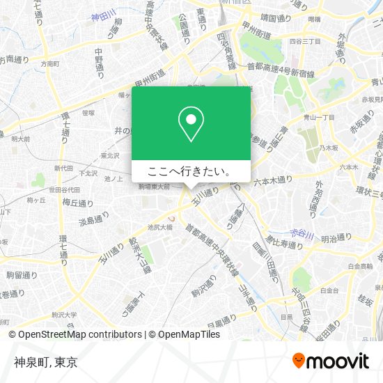 神泉町地図
