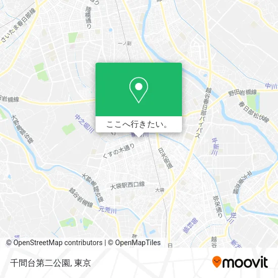 千間台第二公園地図
