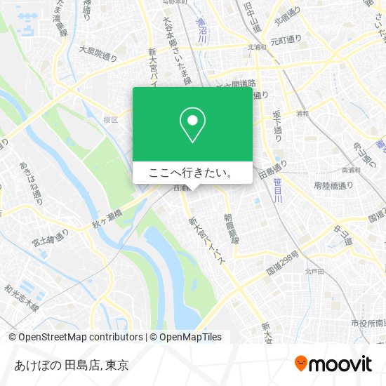 あけぼの 田島店地図