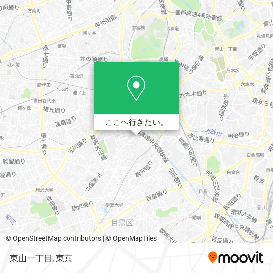 東山一丁目地図