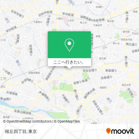 桜丘四丁目地図