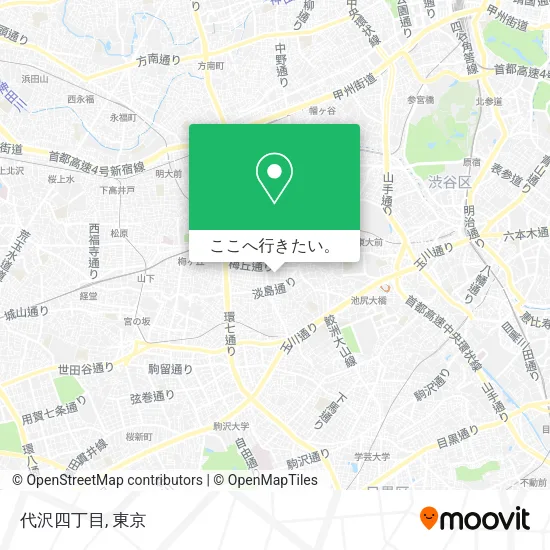 代沢四丁目地図