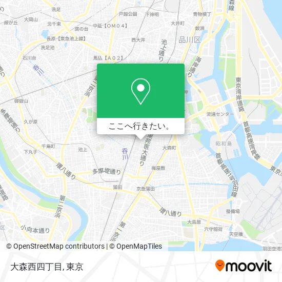大森西四丁目地図
