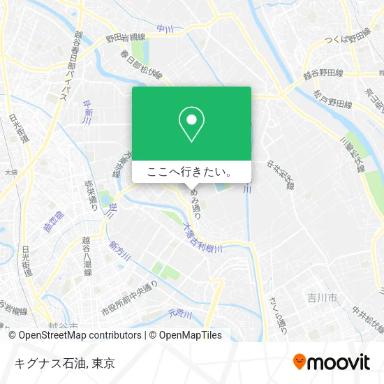 キグナス石油地図