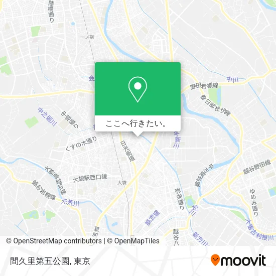 間久里第五公園地図