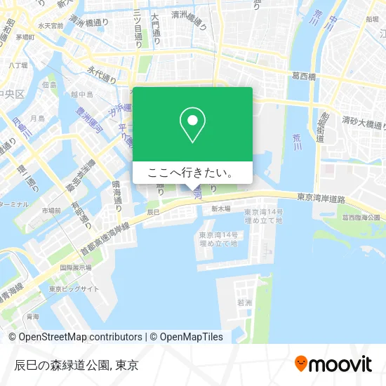 辰巳の森緑道公園地図