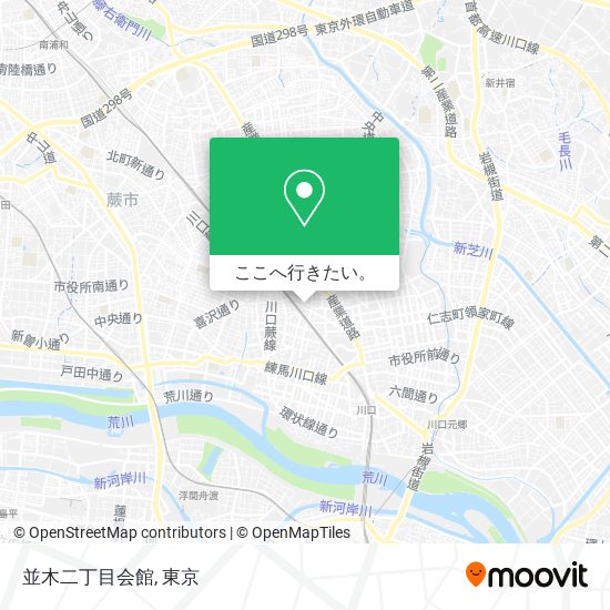 並木二丁目会館地図