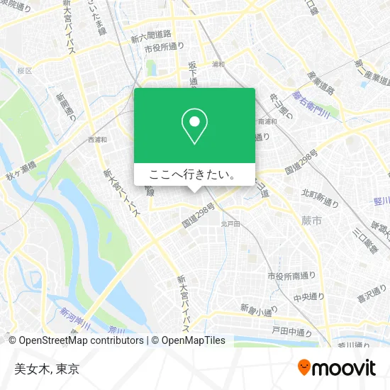 美女木地図