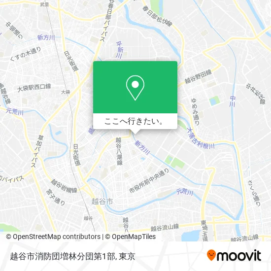 越谷市消防団増林分団第1部地図