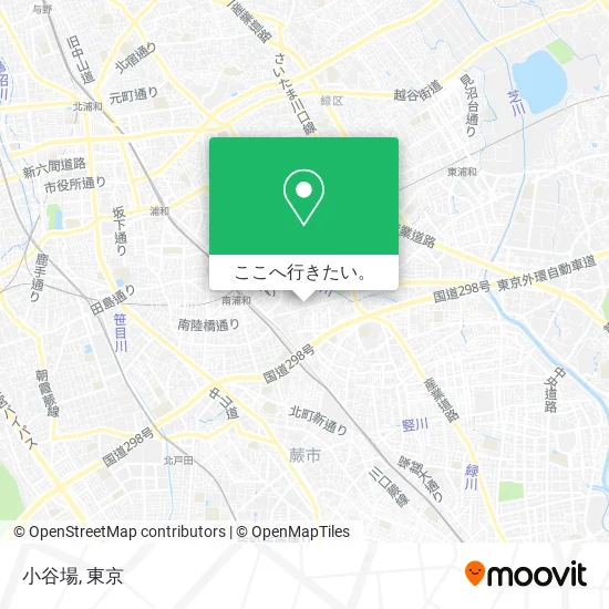 小谷場地図