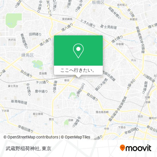 武蔵野稲荷神社地図