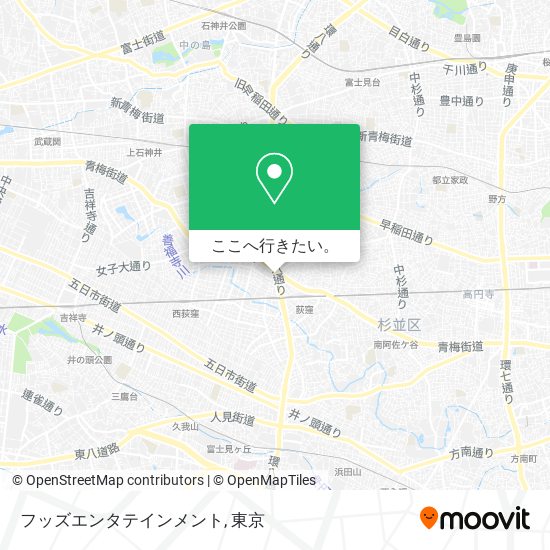 フッズエンタテインメント地図