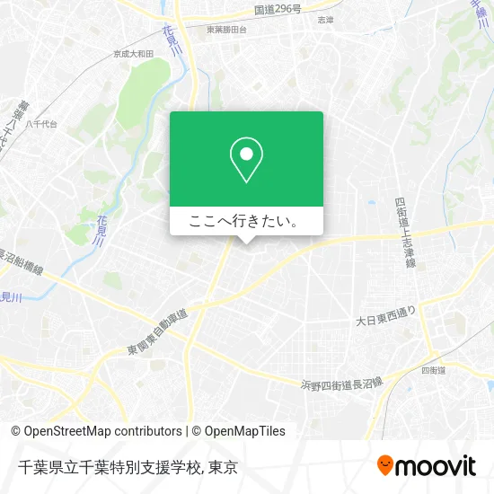 千葉県立千葉特別支援学校地図