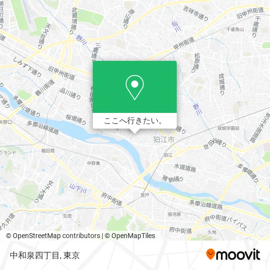 中和泉四丁目地図
