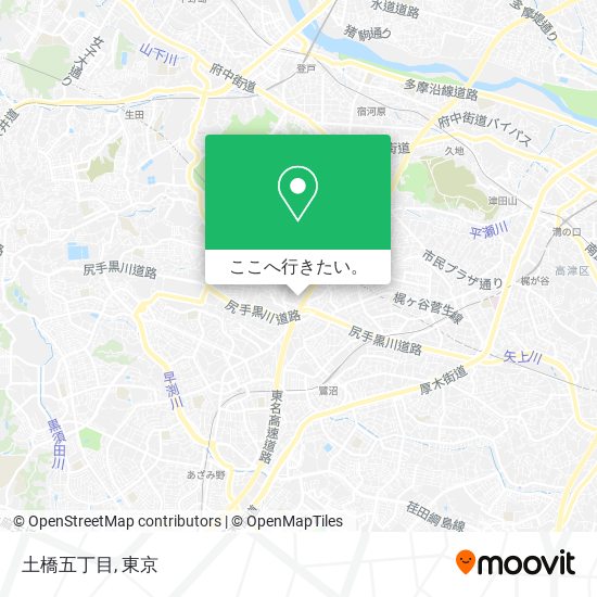 土橋五丁目地図