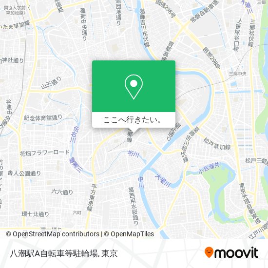 八潮駅A自転車等駐輪場地図
