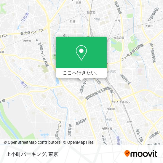 上小町パーキング地図