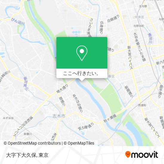 大字下大久保地図