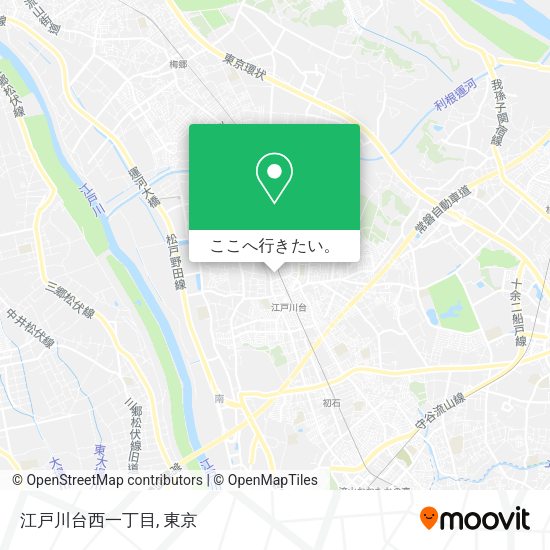 江戸川台西一丁目地図