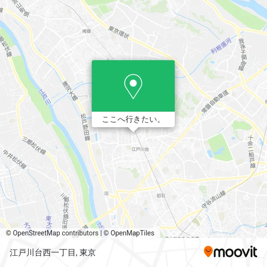 江戸川台西一丁目地図