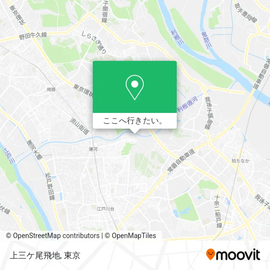 上三ケ尾飛地地図