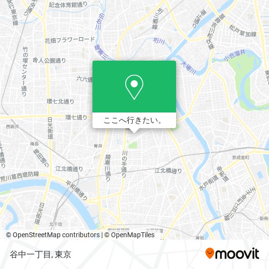 谷中一丁目地図