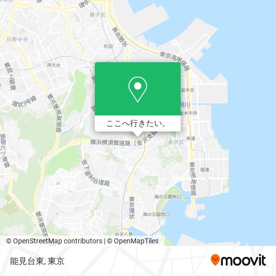 能見台東地図