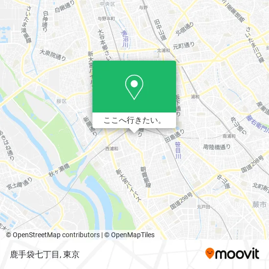 鹿手袋七丁目地図